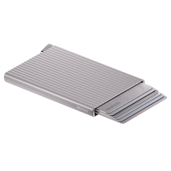Secrid Pasjeshouder Cardprotector Fluted Silver + Secrid Pasjeshouder Cardprotector Fluted Silver +