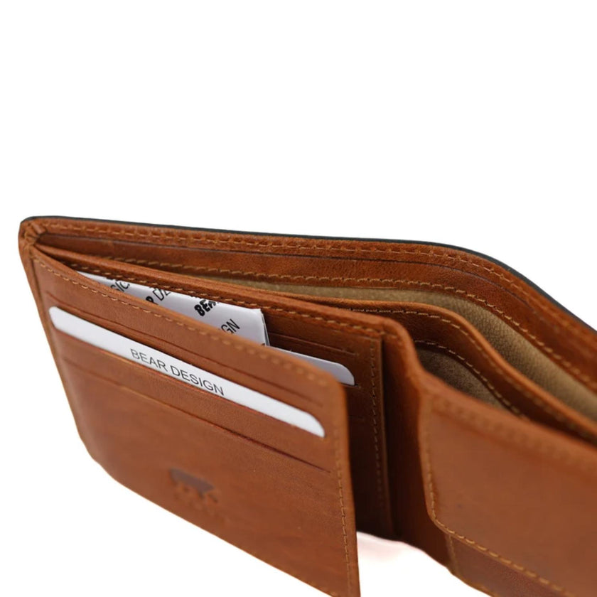 Bear Design Portemonnee BS23047 Stefano Cognac