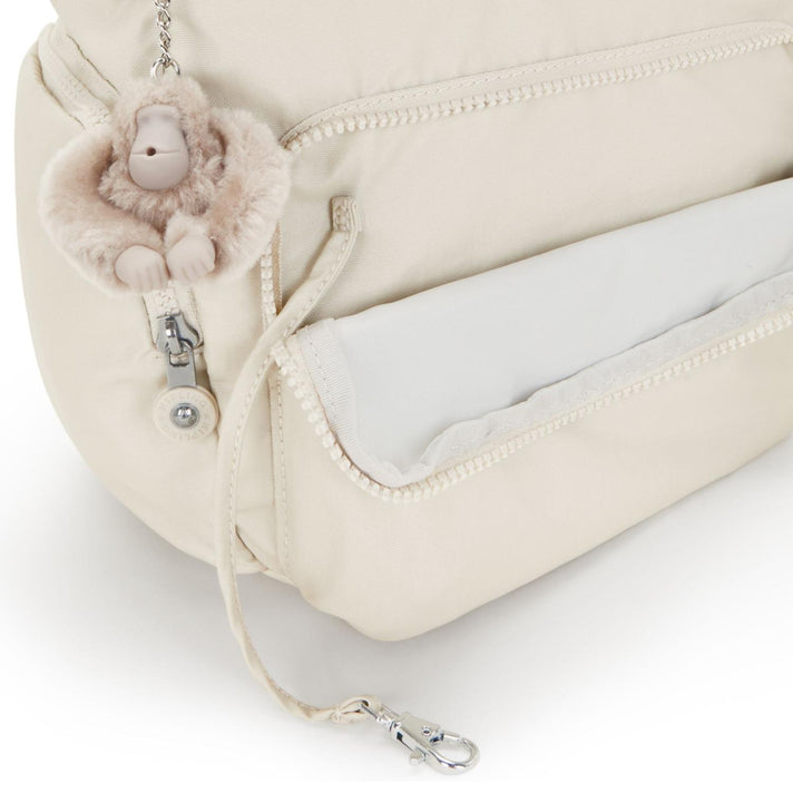 Kipling Rugtas City Zip S 15634* 3KA Beige Pearl Kipling Rugtas City Zip S 15634* 3KA Beige Pearl