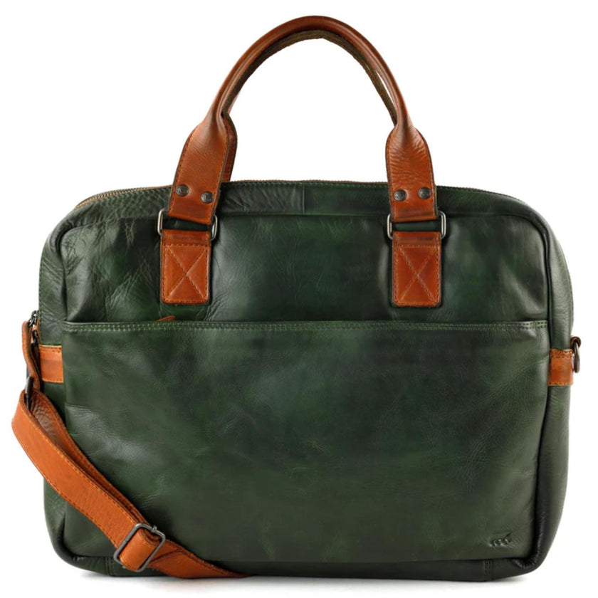 Bear Design Laptoptas CL32843 Leandro Green/cognac