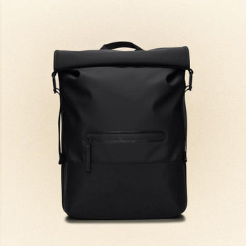 Rains Rugzak 14320 Trail Rolltop 01 Black Rains Rugzak 14320 Trail Rolltop 01 Black