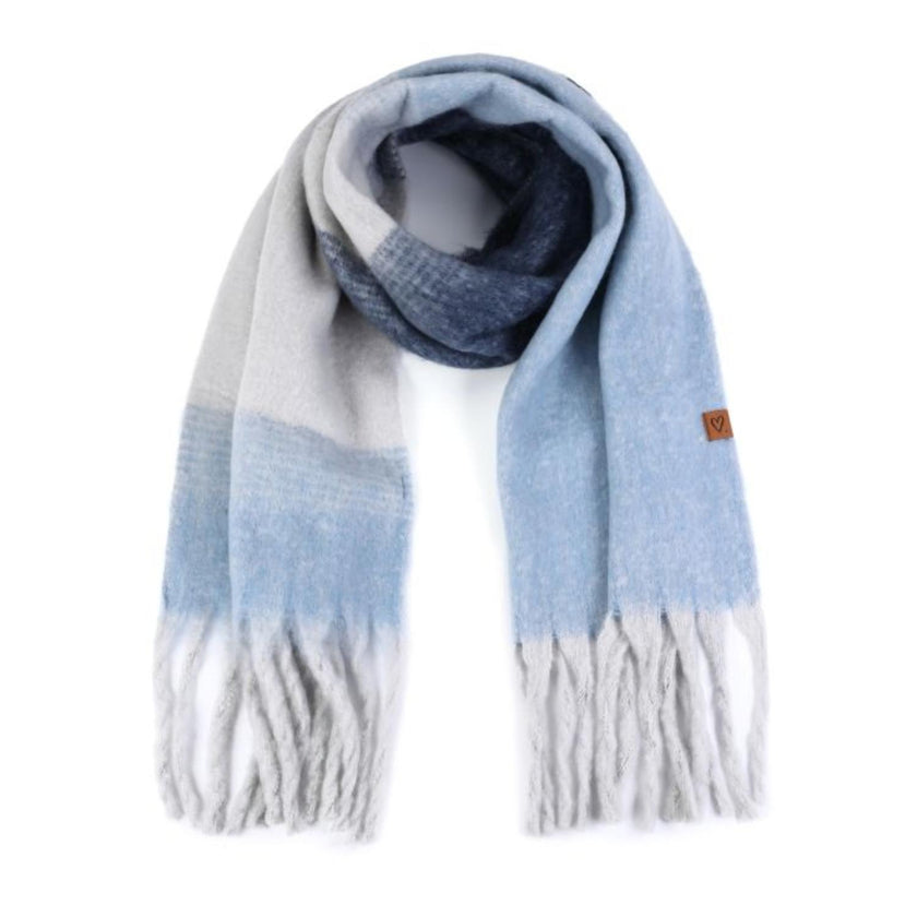 Sunset Sjaal SH70243 Ruit Blue