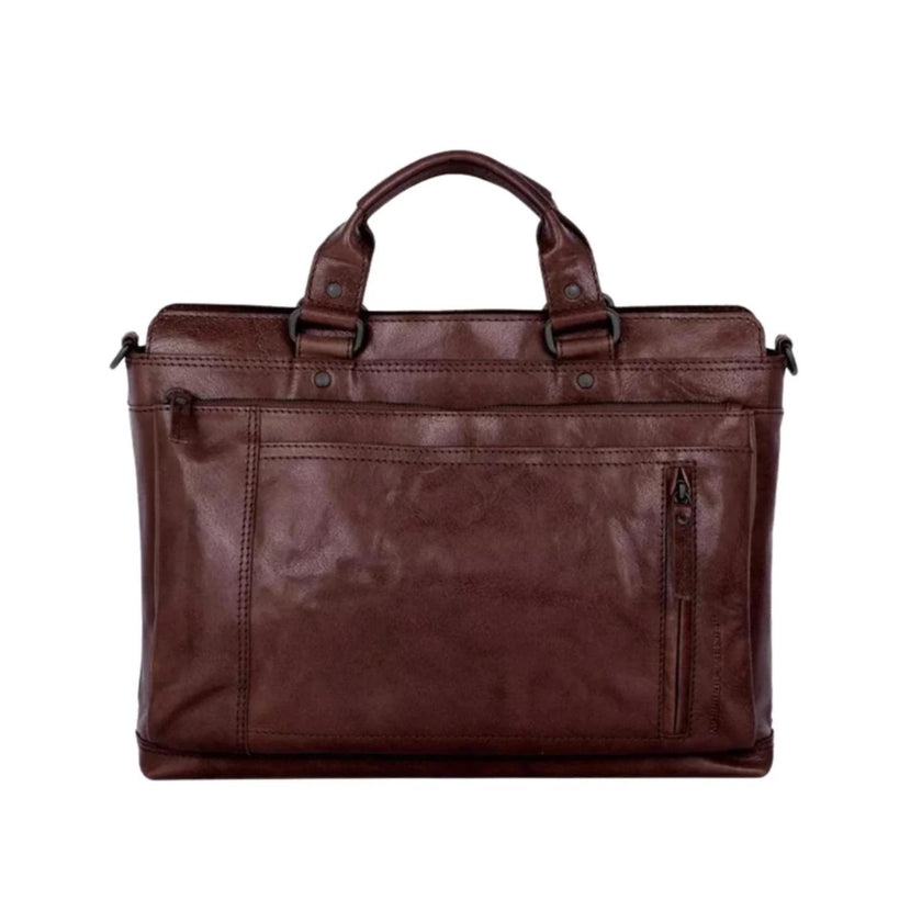 Spikes&Sparrow Laptoptas 501370 Donkerbruin 01
