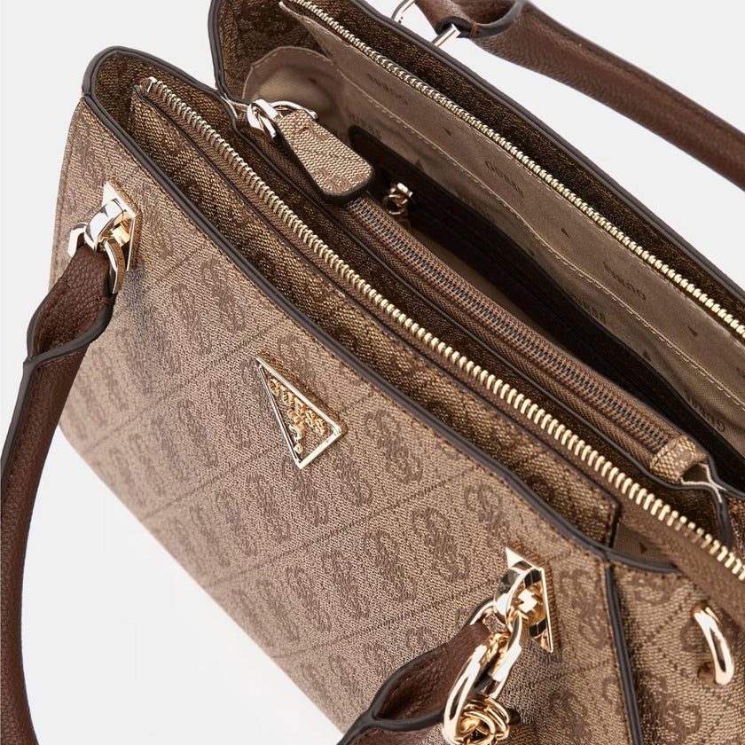 Guess Tas BG787907 Noelle Latte Logo Brown LGW