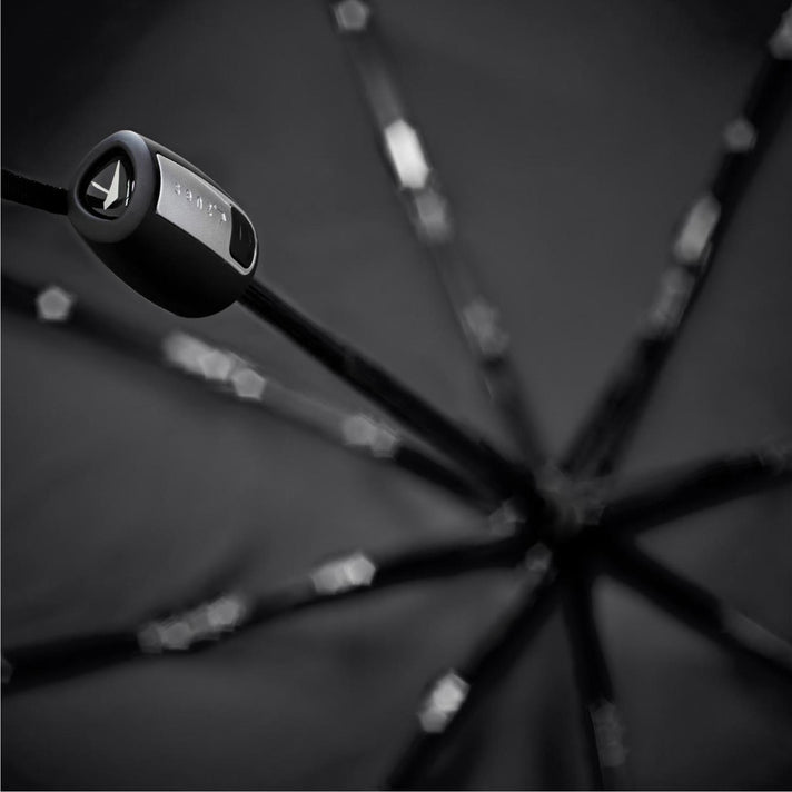 Senz Paraplu 2020 Senz mini automatic Pure black reflective 0985 Senz Paraplu 2020 Senz mini automatic Pure black reflective 0985
