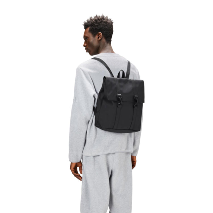 Rains Rugzak 13310 MSN Bag mini Black 01 Rains Rugzak 13310 MSN Bag mini Black 01