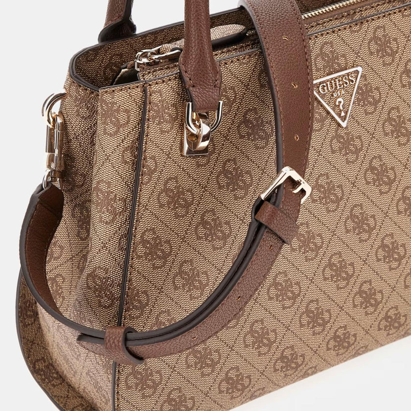 Guess Tas BG787907 Noelle Latte Logo Brown LGW