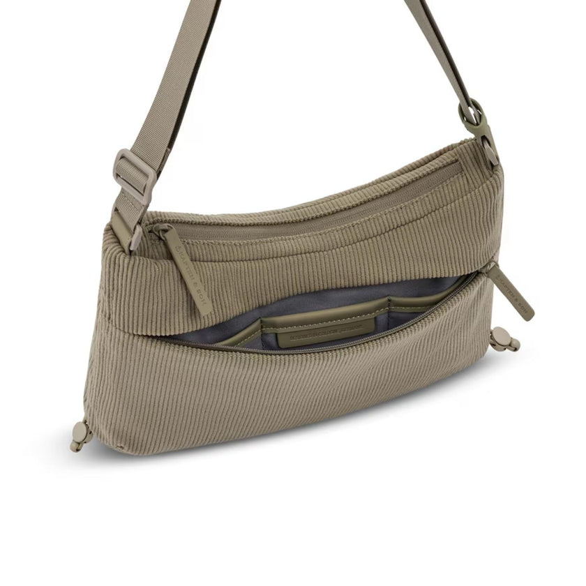 Kapten & Son Tas Skara S Cord Dusty Khaki Corduroy