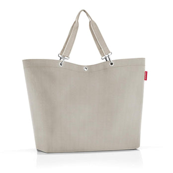 Reisenthel Tas Shopper XL ZU Herringbone Sand 6049 Reisenthel Tas Shopper XL ZU Herringbone Sand 6049