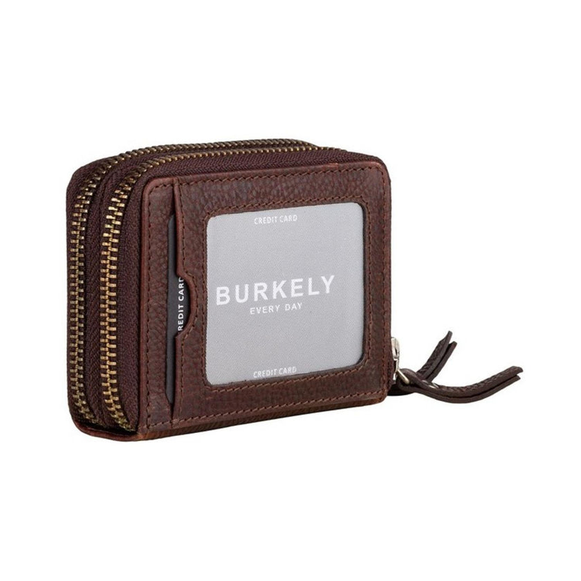 Burkely Portemonnee 8001337 Wallet S double zip 20 Brown