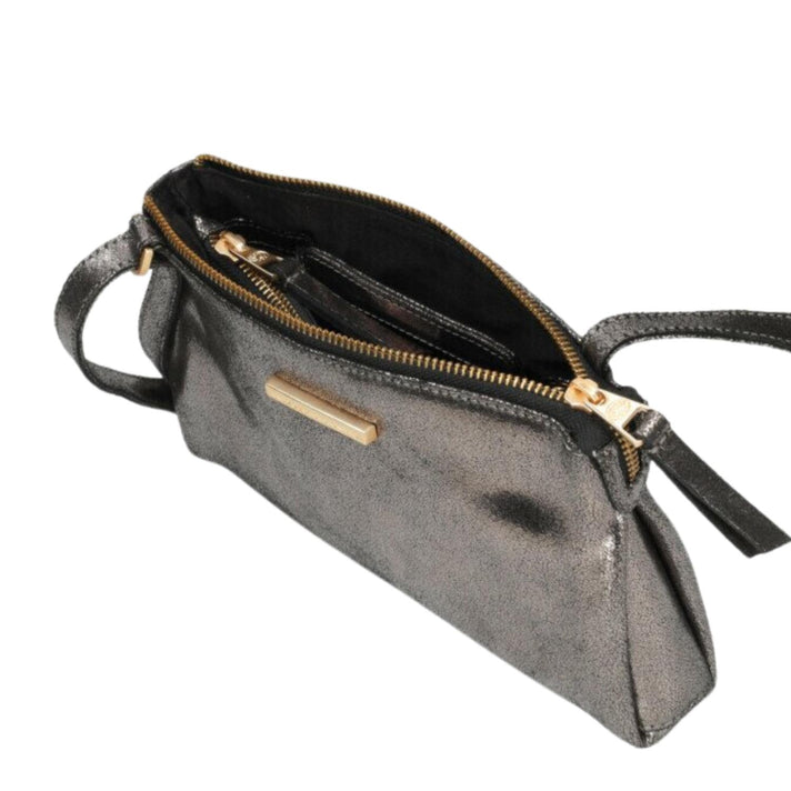 Fred de la Bretoniere Tasje rits FR003501943W Lenny Gun metal grey Fred de la Bretoniere Tasje rits FR003501943W Lenny Gun metal grey