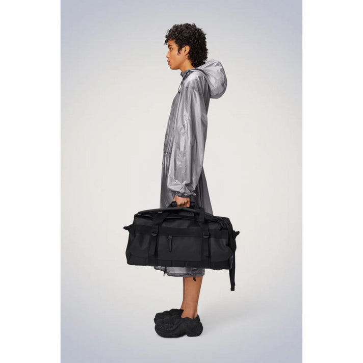 Rains Reistas 13480 Texel duffel bag Small 01 Black Rains Reistas 13480 Texel duffel bag Small 01 Black