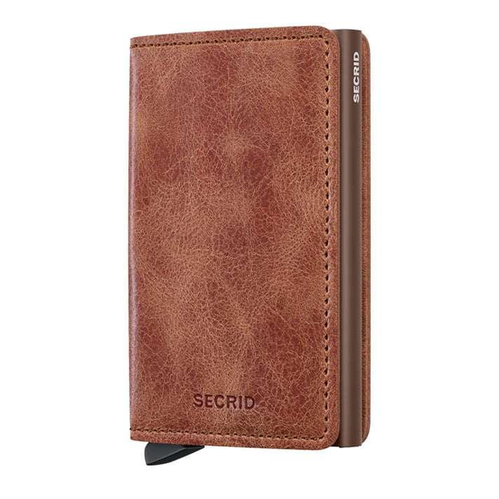 Secrid Pasjeshouder Slimwallet Vintage Cognac brown Secrid Pasjeshouder Slimwallet Vintage Cognac brown