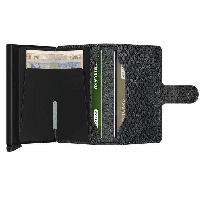 Secrid Pasjeshouder Miniwallet* Hexagon Black Secrid Pasjeshouder Miniwallet* Hexagon Black