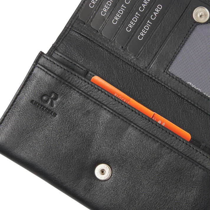 De Rooy Amsterdam Portemonnee 15159 Zwart De Rooy Amsterdam Portemonnee 15159 Zwart