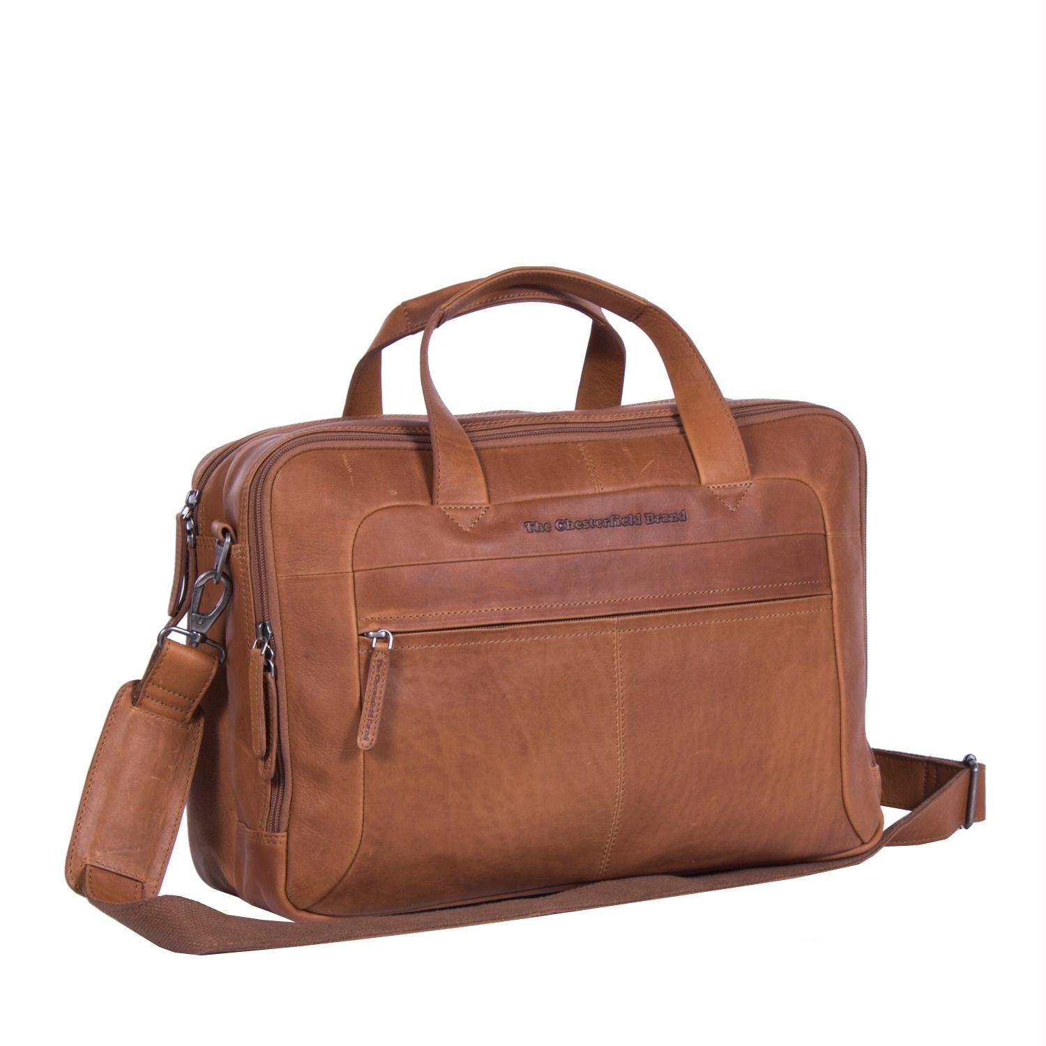 Grote Leren Laptoptas voor 15,4 inch - SID & VAIN Grote Leren Laptoptas voor 15,4 inch - SID & VAIN