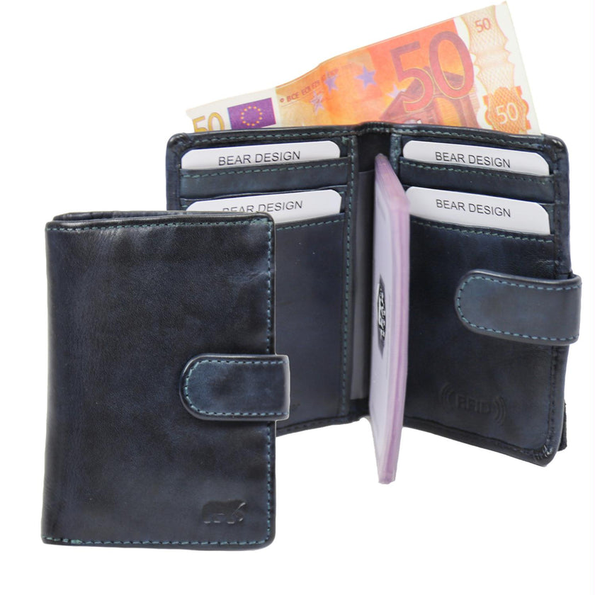 Bear Design Creditcard etui CL527 Blauw