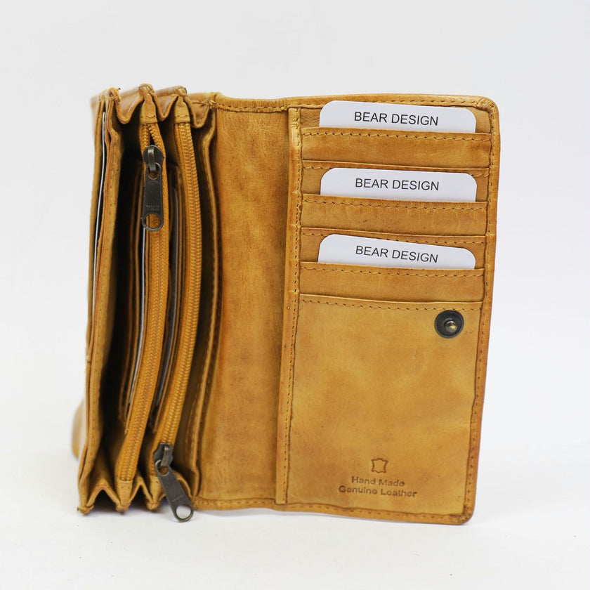 Bear Design Portemonnee CL782 Emma Okergeel