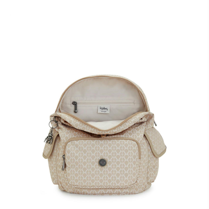 Kipling Rugzak City Pack S K12525-* R63 Signature Beige Kipling Rugzak City Pack S K12525-* R63 Signature Beige