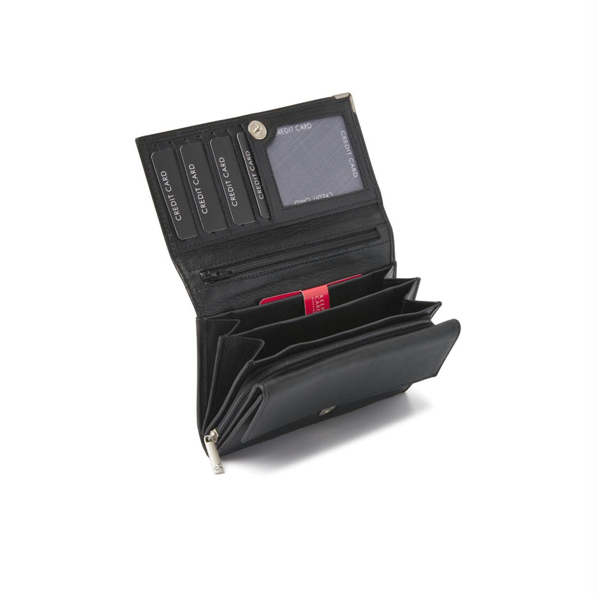 De Rooy Amsterdam Portemonnee 15178 Zwart