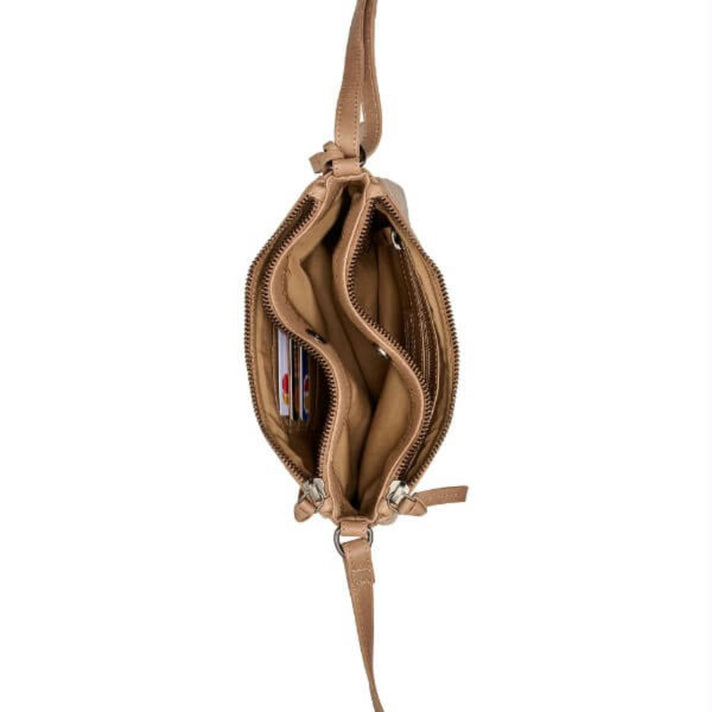 Burkely Tas 1000304 Crossbody Zip 25 Taupe Burkely Tas 1000304 Crossbody Zip 25 Taupe