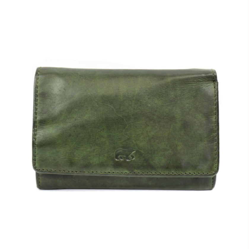 Bear Design Portemonnee CL15572 Flappie Olijfgroen