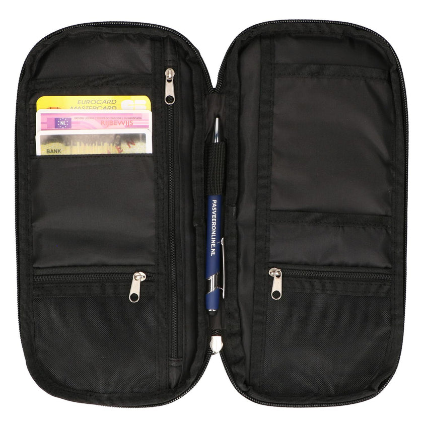 Fabrizio Traveldocuments Organizer 10254 Zwart