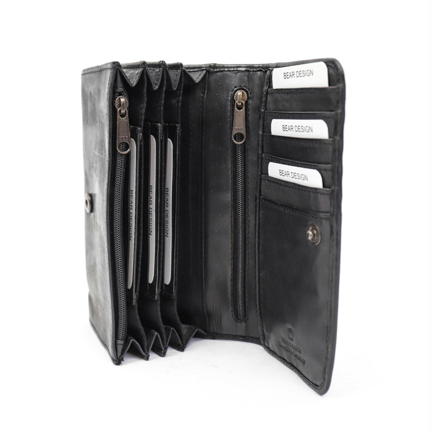 Bear Design Portemonnee CL9918 Noor Zwart