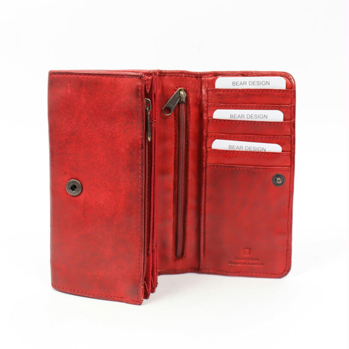 Bear Design Portemonnee CL9918 Noor Rood Bear Design Portemonnee CL9918 Noor Rood