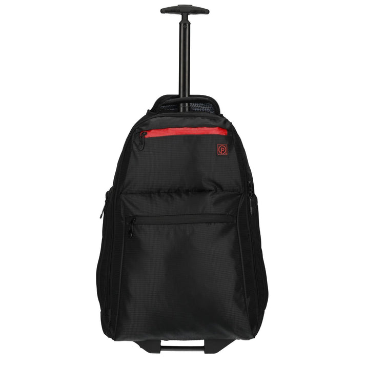 Enrico Benetti Rugzak/ trolley SO99000 Zwart Rood 618 Enrico Benetti Rugzak/ trolley SO99000 Zwart Rood 618