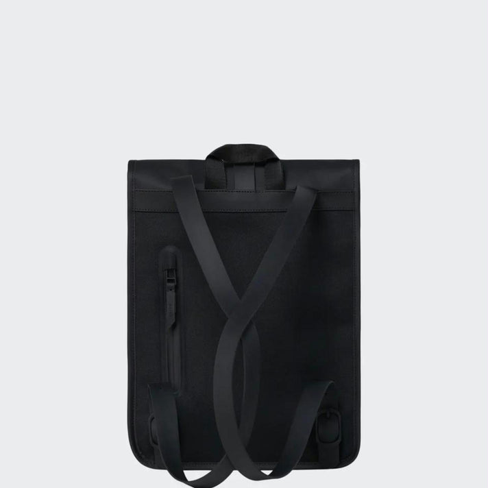 Rains Rugzak 1361 Rolltop Mini 01 Black Rains Rugzak 1361 Rolltop Mini 01 Black