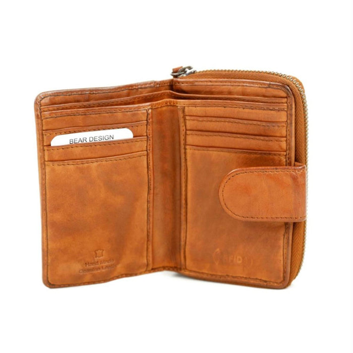 Bear Design Portemonnee CL13550 Loet Cognac Bear Design Portemonnee CL13550 Loet Cognac