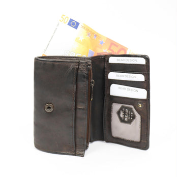 Bear Design Portemonnee CL15572 Flappie Brown Bear Design Portemonnee CL15572 Flappie Brown