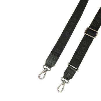 Bear Design Schouderriem Cotton strap Milo Bear Black Bear Design Schouderriem Cotton strap Milo Bear Black