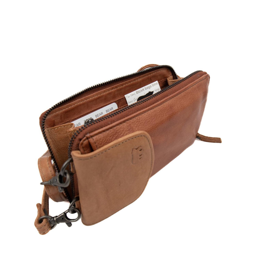 Bear Design Telefoontasje CP6035* Zoey Cognac/Taupe