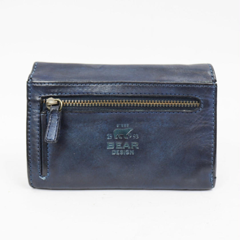 Bear Design Portemonnee CL15572 Flappie Blauw