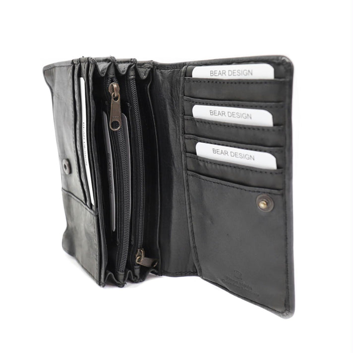 Bear Design Portemonnee CL782 Emma Zwart Bear Design Portemonnee CL782 Emma Zwart