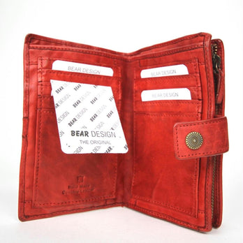 Bear Design Portemonnee CL15087 Sanne Rood Bear Design Portemonnee CL15087 Sanne Rood