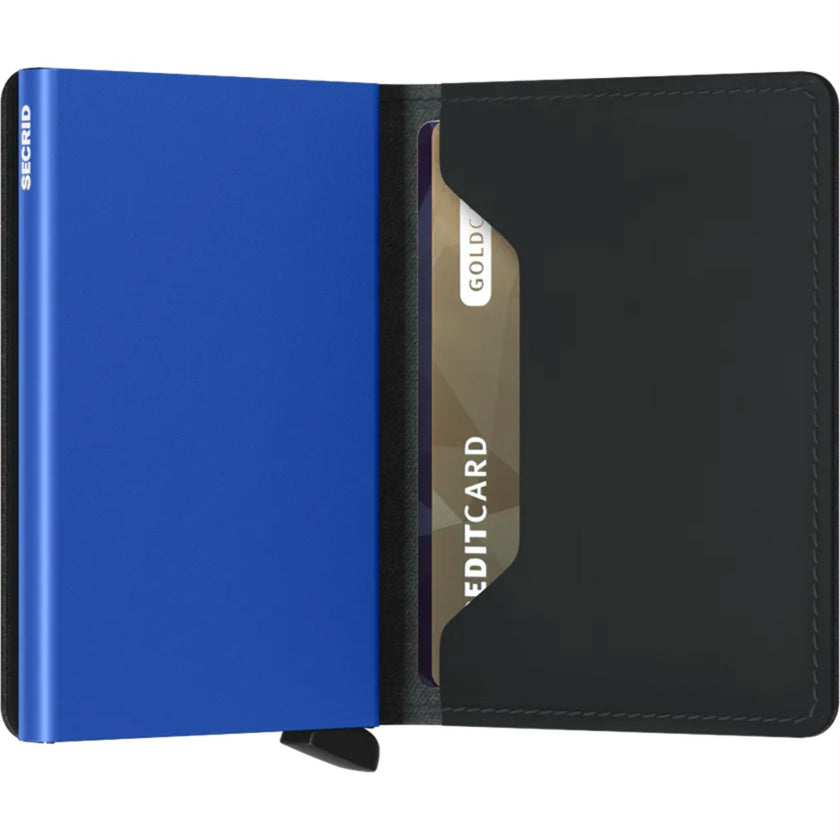 Secrid Pasjeshouder Slimwallet matte Black-Blue