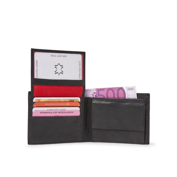 De Rooy Amsterdam Portemonnee 78524 Zwart De Rooy Amsterdam Portemonnee 78524 Zwart