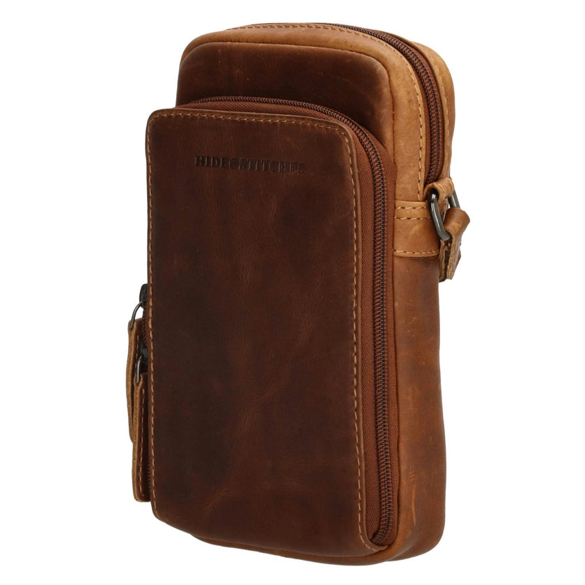 Hide & Stitches Telefoontasje 20586 Japura Cognac 005