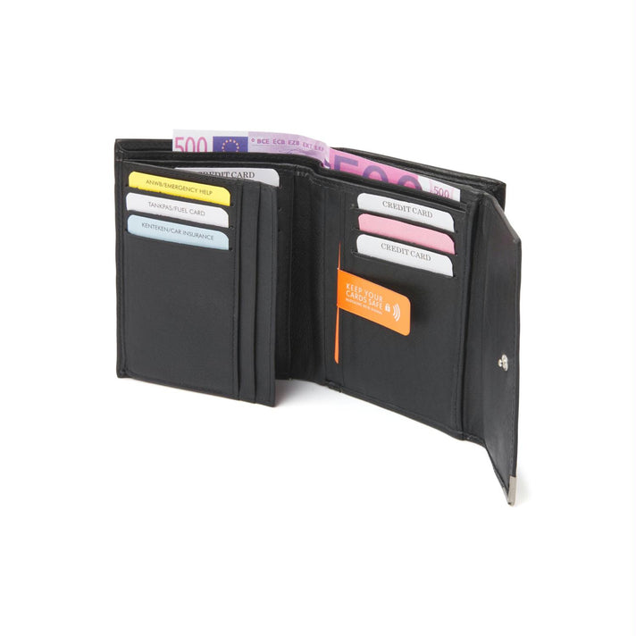 De Rooy Amsterdam Portemonnee 15115 Zwart De Rooy Amsterdam Portemonnee 15115 Zwart