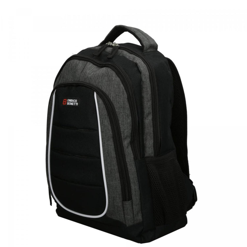 Enrico Benetti Laptoprugzak 47233 Campus Zwart Grijs 614