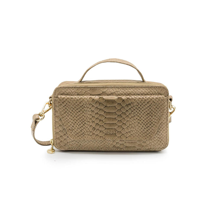 Mosz Tas Naomi Plain Jungle Taupe shiny light gold 20 Mosz Tas Naomi Plain Jungle Taupe shiny light gold 20