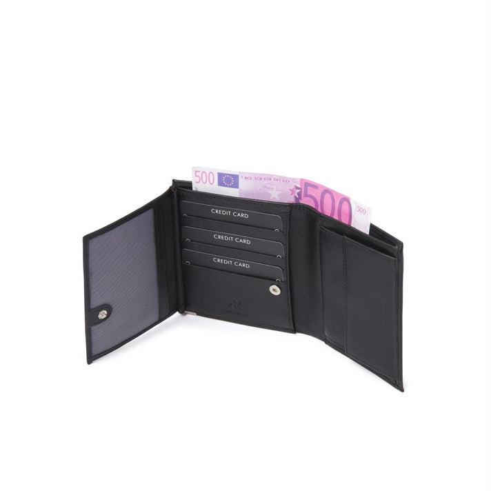 De Rooy Amsterdam Portemonnee 15704 Zwart De Rooy Amsterdam Portemonnee 15704 Zwart