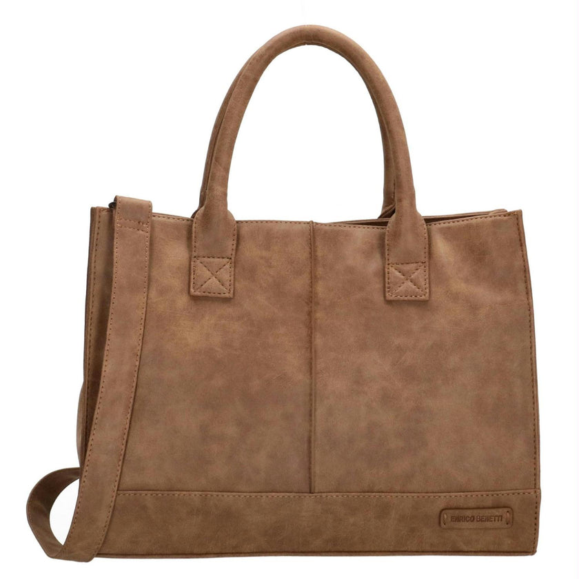 Enrico Benetti Tas 66590- Camel 010