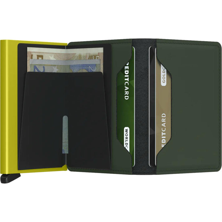 Secrid Pasjeshouder Slimwallet* matte Green-Lime Secrid Pasjeshouder Slimwallet* matte Green-Lime