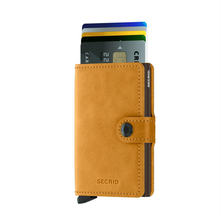 Secrid Pasjeshouder Miniwallet* Vintage Ochre Secrid Pasjeshouder Miniwallet* Vintage Ochre