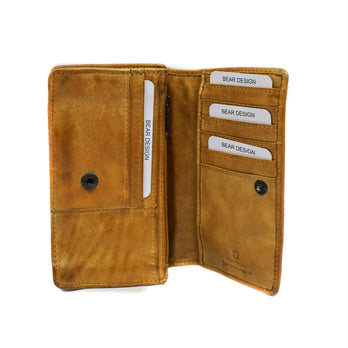 Bear Design Portemonnee CL782 Emma Okergeel Bear Design Portemonnee CL782 Emma Okergeel
