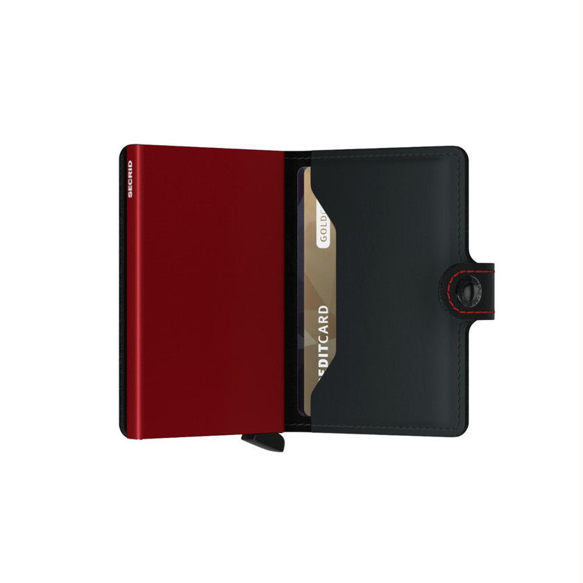 Secrid Pasjeshouder Miniwallet Matte Black-Red